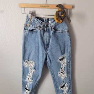 Vintage Levi White wash jeans